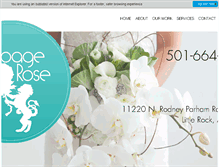 Tablet Screenshot of cabbageroseflorist.com